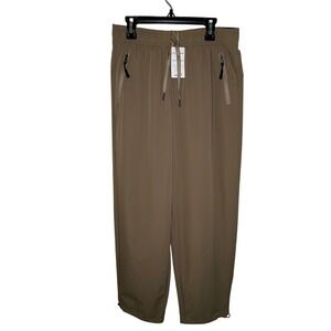 Rosvigor Women's Casual Lounge Jogger Pants with Pockets Drawstring Khaki Medium